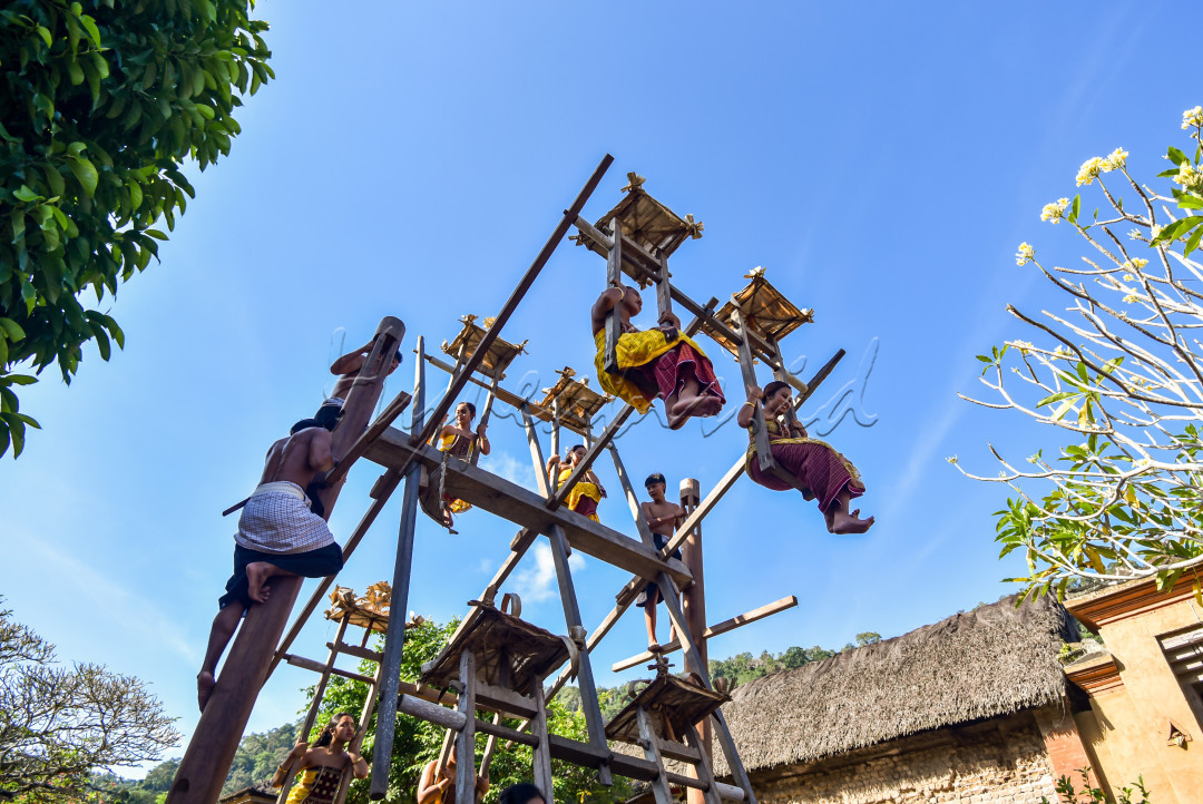 Meayunan merupakan permainan ayunan tradisional masyarakat Desa Tenganan. Desa kuno di Bali ini. Desa ini juga terkenal akan kain gringsing, kain tenun ikat yang hanya diproduksi di desa ini.<br />
Permainan meayunan hanya dimainkan setahun sekali sebagai bagian dari upacara adat. Biasanya dilakukan setelah gelaran adat Mekar&eacute;-kare, atau populer disebut perang pandan.