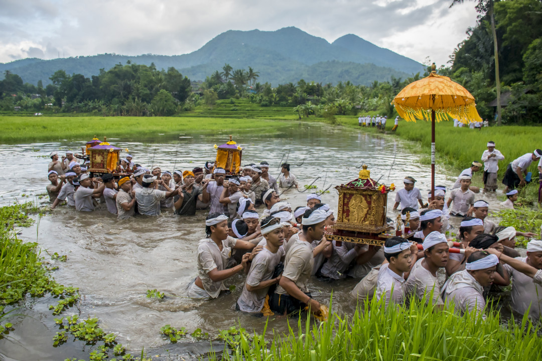 Tradisi Jempane Meyab adalah tradisi Agraris dimana Ida yang berstanakan sebuah Jempane yang diusung oleh pengempon Pura dan masyarakat sekitar mulai dari orang dewasa sampai anak kecil yang notabene adalah laki laki. Beliau melakukan ritual atau tradisi mengelilingi (mececingak) wewidangan Desa setempat dengan tujuan untuk memberi penganugrahan kesuburan dan kesejahteraan bagi wewidangan dan masyarakat Desa, masyarakatpun meyakini bahwa sawah atau ladang yang dilewati oleh iring iringan Jempane tersebut tanaman atau pertanian masyarakat akan tumbuh subur dengan hasil yang melimpah