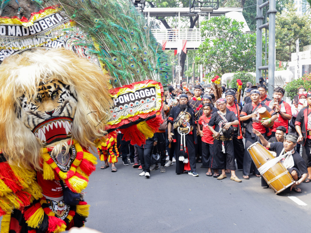 Hypeabis Aksi Tarian Reog Ponorogo