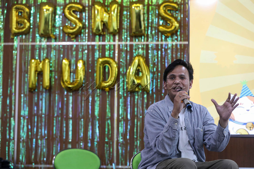 Acara tersebut diisi dengan <em>sharing session</em> yang mengambil tema Mengembangkan Portofolio Investasi Lewat Komunitas dengan nara sumber Senior Community Specialist Stockbit M Fadhil Ramadhan.&nbsp;&nbsp;