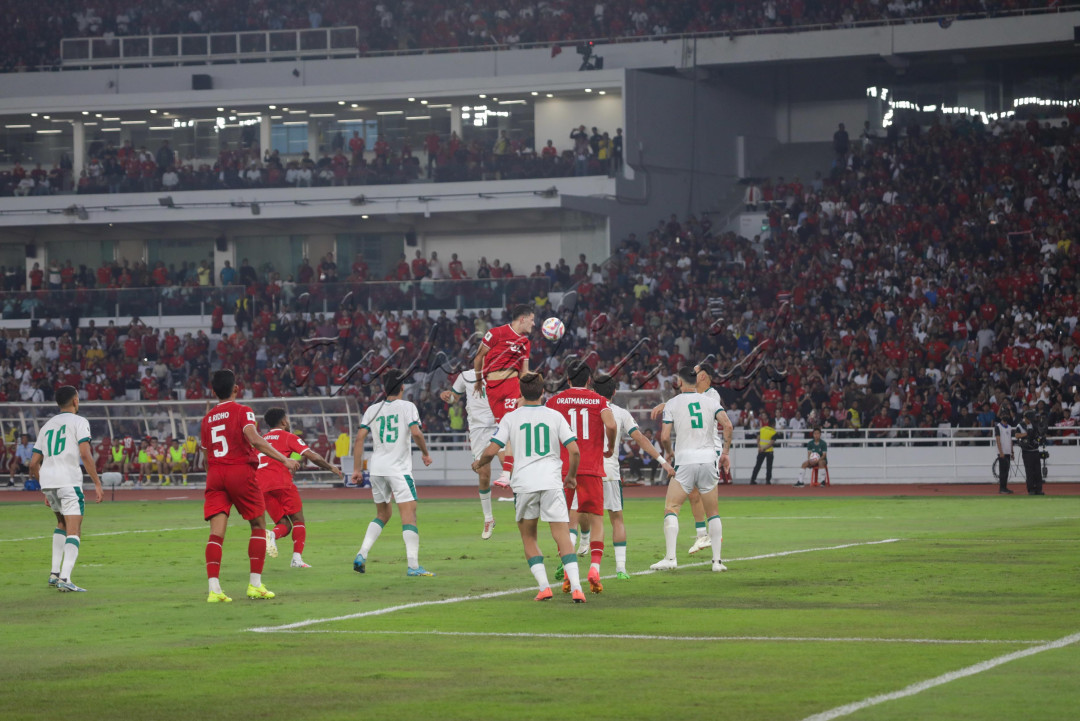 Setelah imbang 0-0 pada babak pertama, Indonesia harus kalah 0-2 dari Irak akibat gol Aymen Hussein (penalti) pada menit ke-54 dan Ali Jassim menit ke-87.