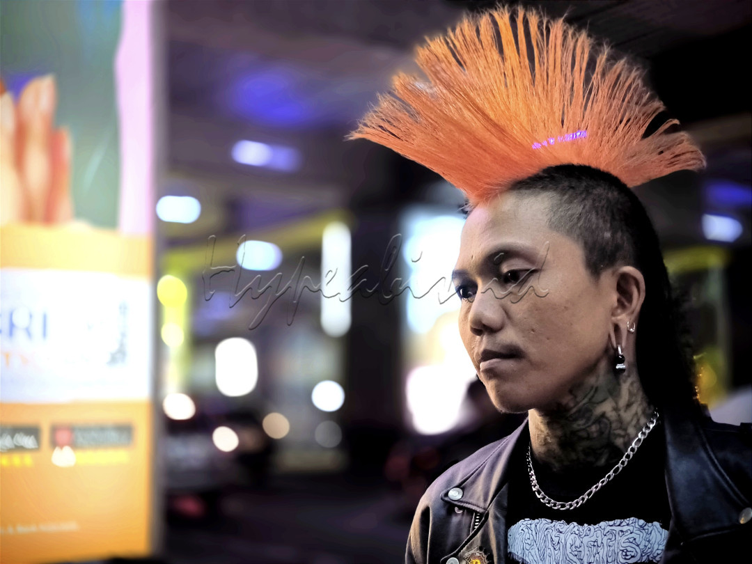Potrait wajah musisi jalanan&nbsp;
