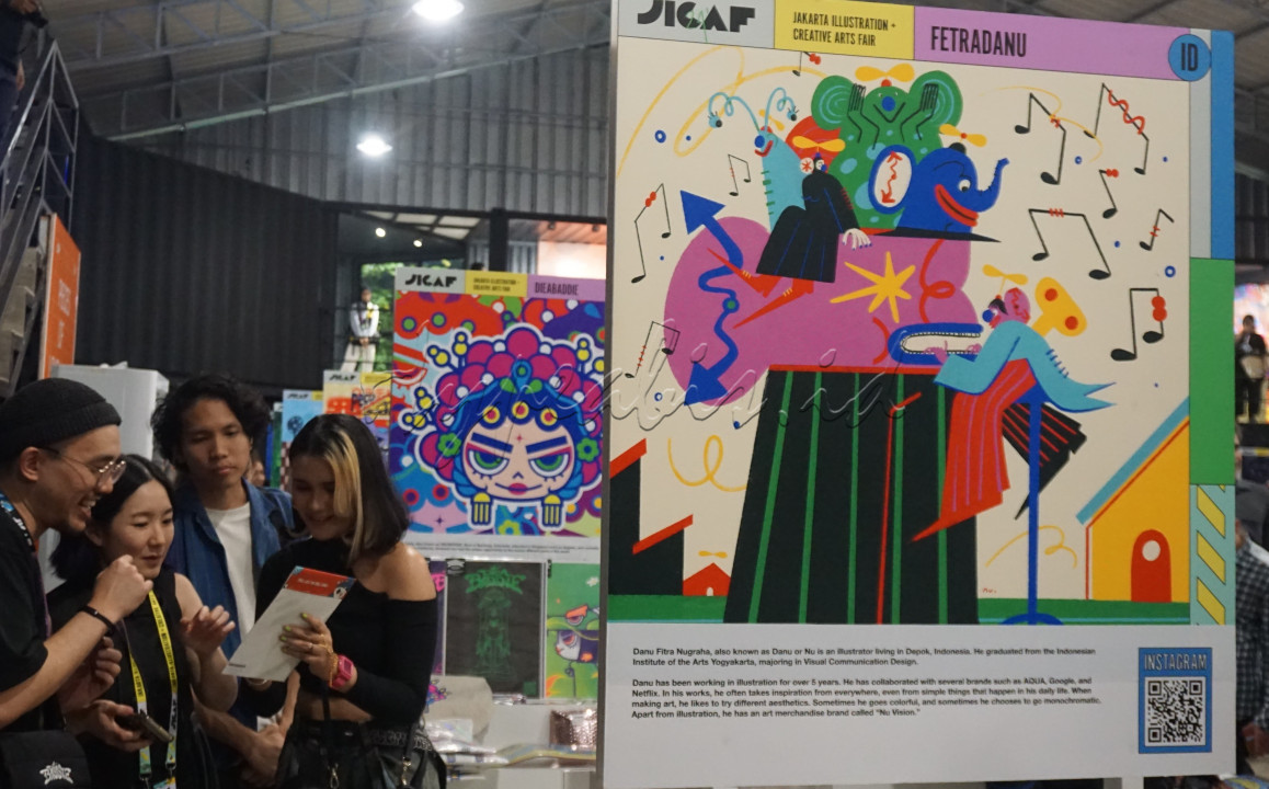 JICAF 2024 mengangkat konsep <em>supermarket arts,</em>&nbsp;yaitu konsep <em>melting pot&nbsp;</em>yang bisa mempertemukan berbagai kalangan mulai dari seniman, kolektor, pencinta seni, juga masyarakat umum. Harapannya JICAF 2024 dapat memberikan pengalaman menarik bagi pengunjung untuk menikmati, memilih dan membeli karya seni dalam satu tempat secara langsung.&nbsp;