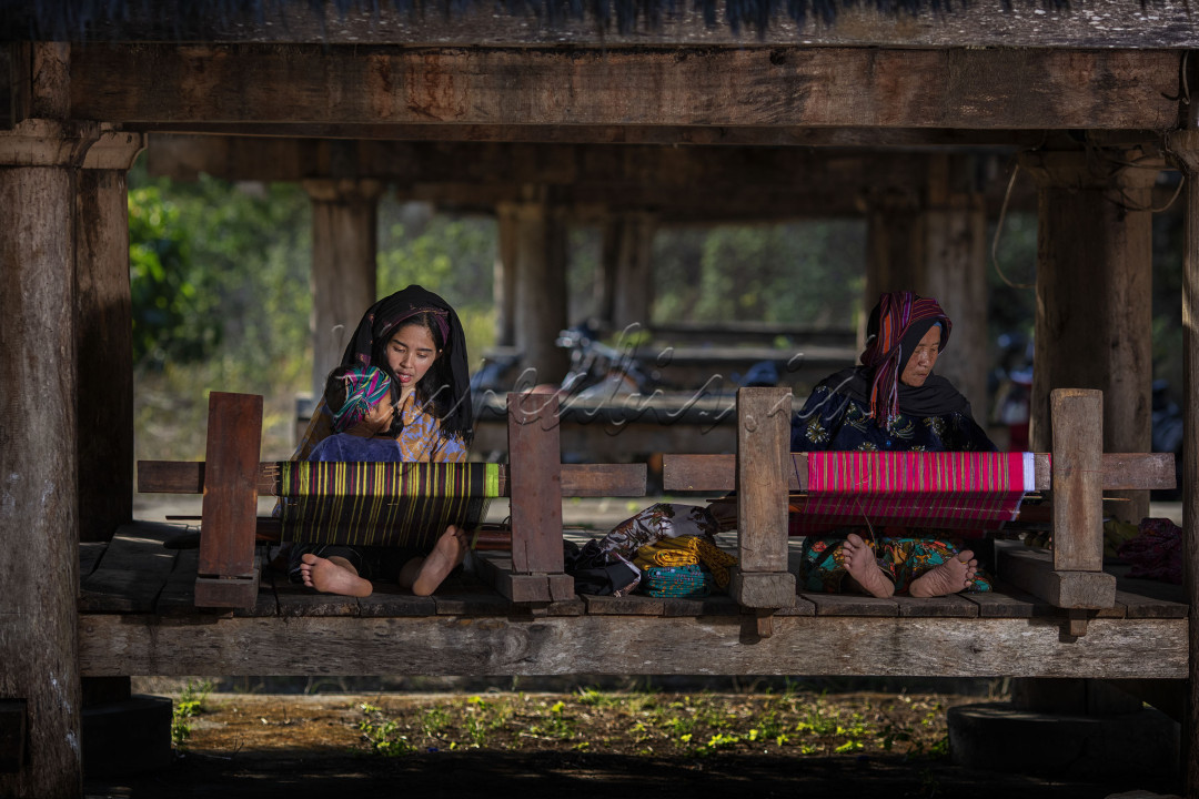 Gadis sembulun yang menjaga tradisi kerajinan tenun yang diajarkan ibunya untuk selalu menjaga dan belajar tenun untuk menjaga keaslian ketradisionalan warisan budaya tenun dilereng Gunung Rinjani.