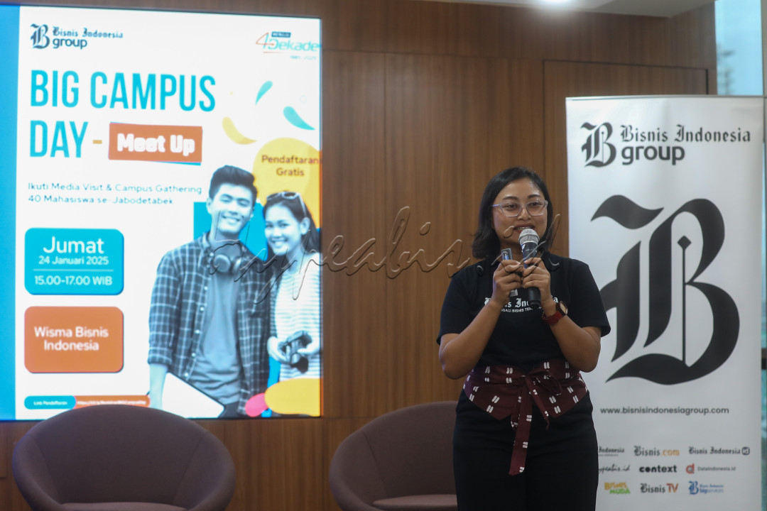 Head of Digital Marketing &amp; Communication Bisnis Indonesia Group Siska Kartika Candra&nbsp;menyatakan bahwa acara serupa akan terus digelar sepanjang 2025 dalam rangka menuju empat dekade Bisnis Indonesia Group. Ia berharap melalui kegiatan ini, terjalin kepercayaan dan kolaborasi yang lebih erat antara <em>Bisnis Indonesia</em> dan mahasiswa.
<div>&nbsp;</div>