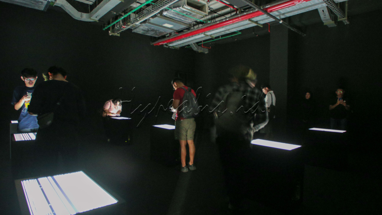 Pameran ini menjadi salah satu yang pertama di Indonesia yang menampilkan eksplorasi seni digital dan teknologi dalam skala besar. Sebagai seniman yang berfokus pada keterhubungan antara seni dan sains, Ryoji Ikeda sering memanfaatkan data mentah, kode biner, serta gelombang suara ultra-frekuensi dalam karyanya.