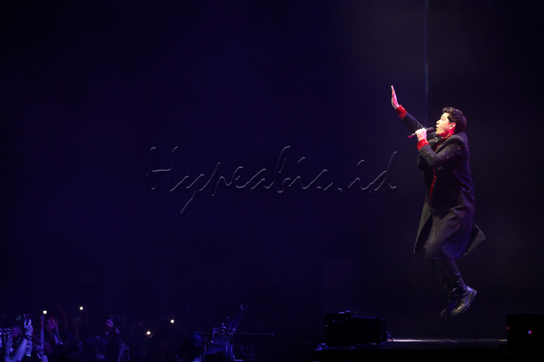 The Script mengelar konsernya di ICE BSD, Tangerang, Banten, Jumat (14/2/2025). Band asal Dublin, Irlandia, ini membawakan beberapa lagu andalan seperti <em>The Man Who Can't Be Moved, Rain, Both Ways</em>, serta lagu dari album terbaru mereka <em>Satellites.</em>&nbsp;