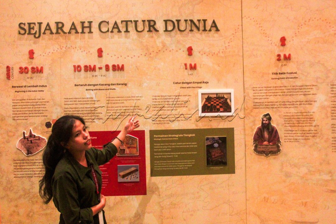Museum ini mendokumentasikan perkembangan PB Percasi yang telah melahirkan pecatur-pecatur terbaik Tanah Air&nbsp; dengan menyandang gelar Grand Master serta dilengkapi dengan diorama sejarah catur nasional.