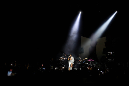 PENAMPILAN DIRA WITH RON KING BIG BAND DI BNI JAVA JAZZ FESTIVAL 2023